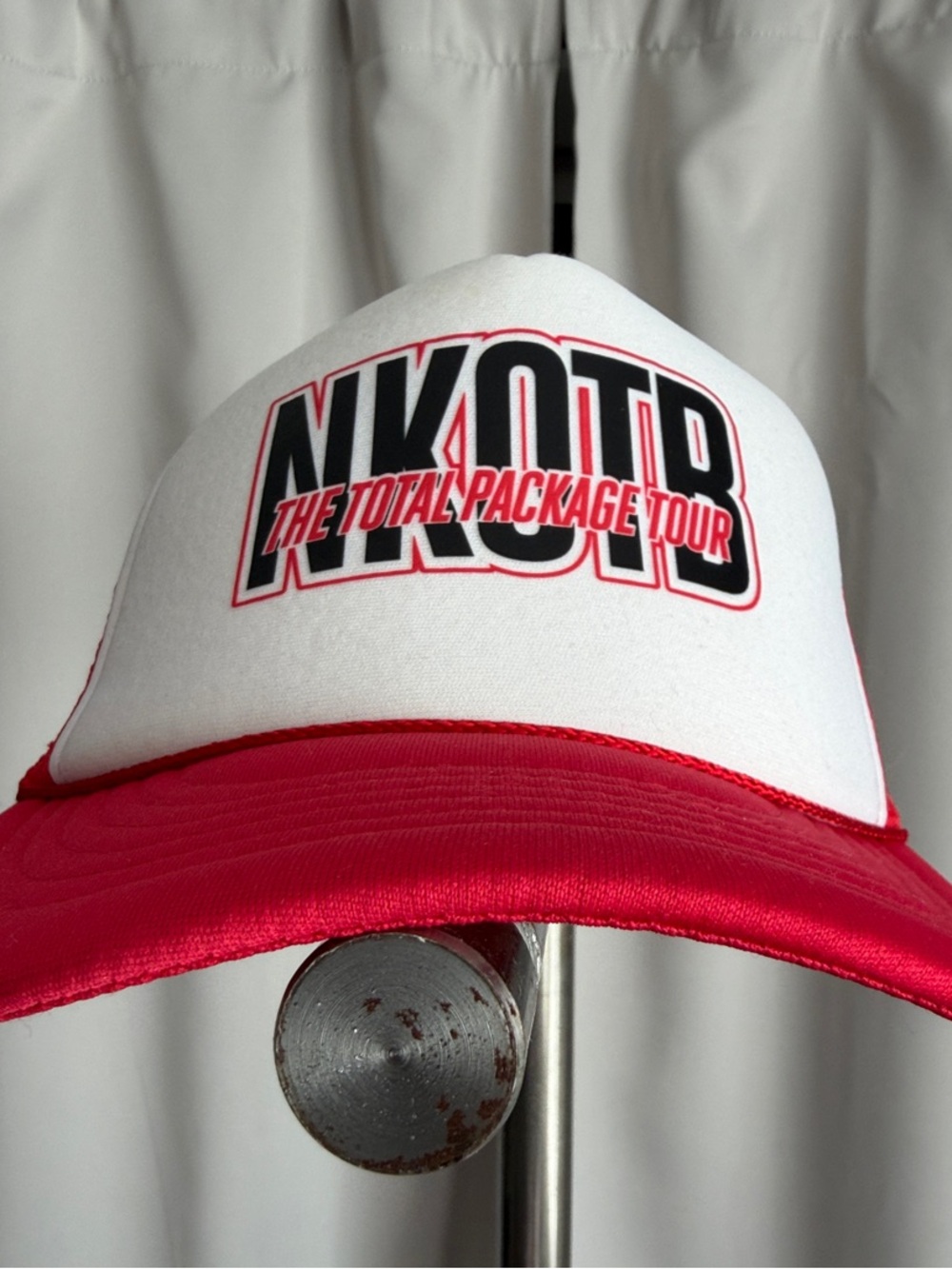 NKOTB 'The Total Package Tour' White and Red Trucker Hat